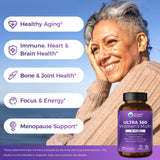 Vitamin World Ultra 360 – mélange curcuma et collagène pour articulations et tissus.