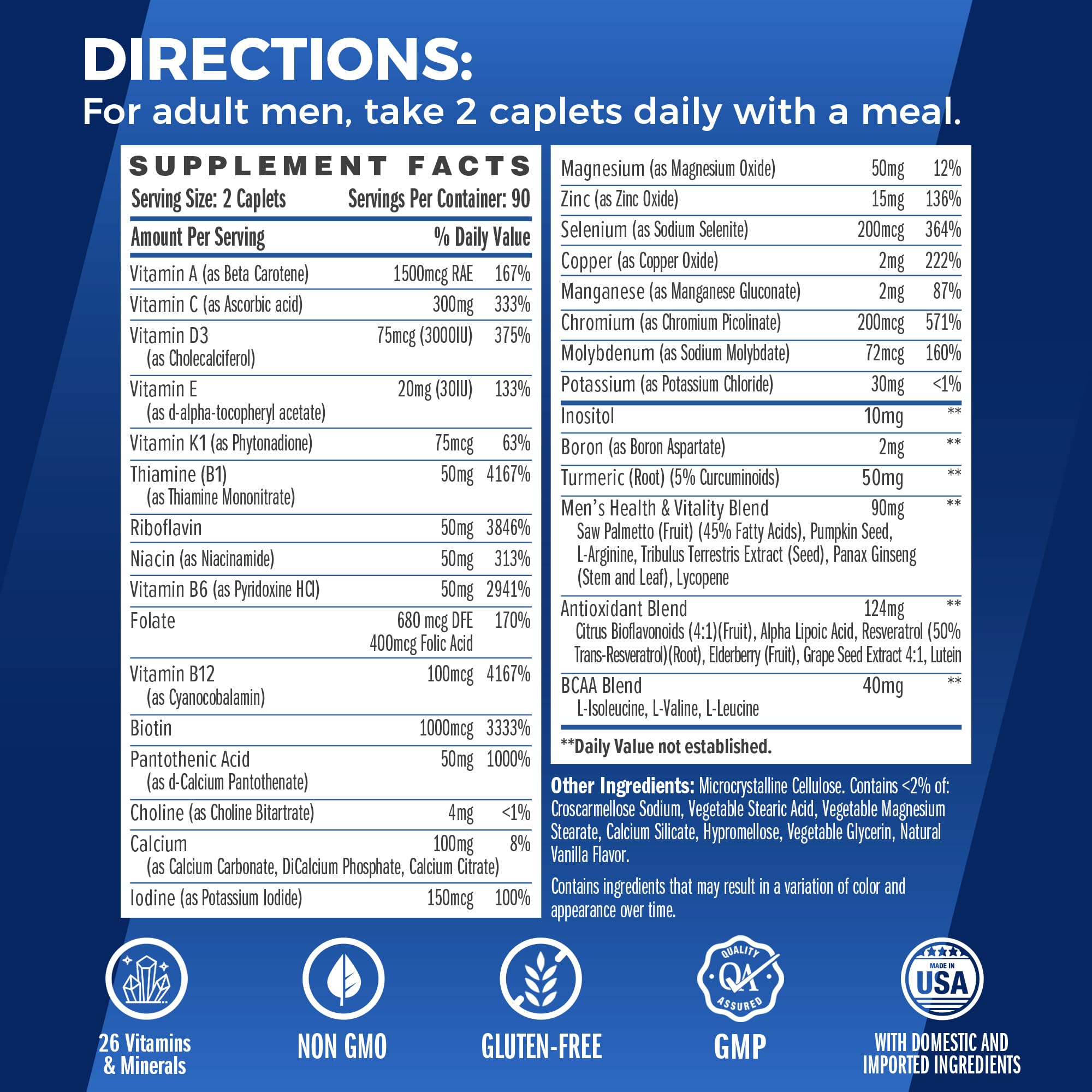 Vitamin World Ultra 360 pour homme, capsules visibles; soutien énergie et vitalité
