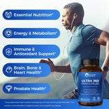 Vitamin World Ultra 360 pour homme, démonstration de récupération musculaire potentielle