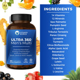 Vitamin World Ultra 360 pour homme, santé de la prostate et énergie quotidienne