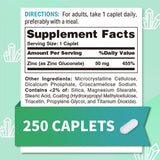 Vitamin World Zinc Chelaté – étui gélules, présentation claire pour le dosage quotidien