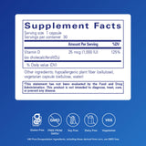 Étiquette Pure Encapsulations Vitamine D3 – indication 25 microgrammes pour le quotidien