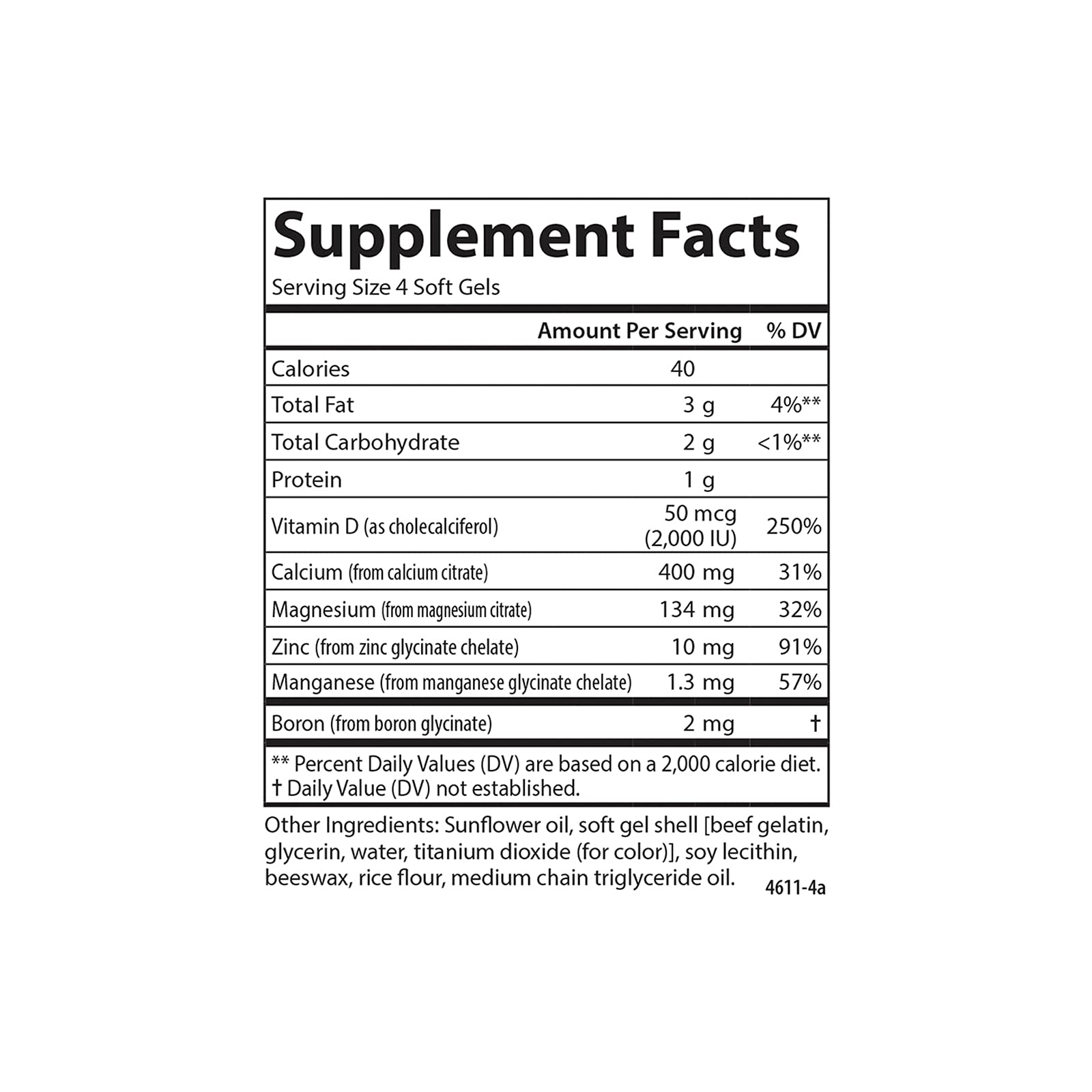 Carlson Vitamine D3 favorise absorption du calcium