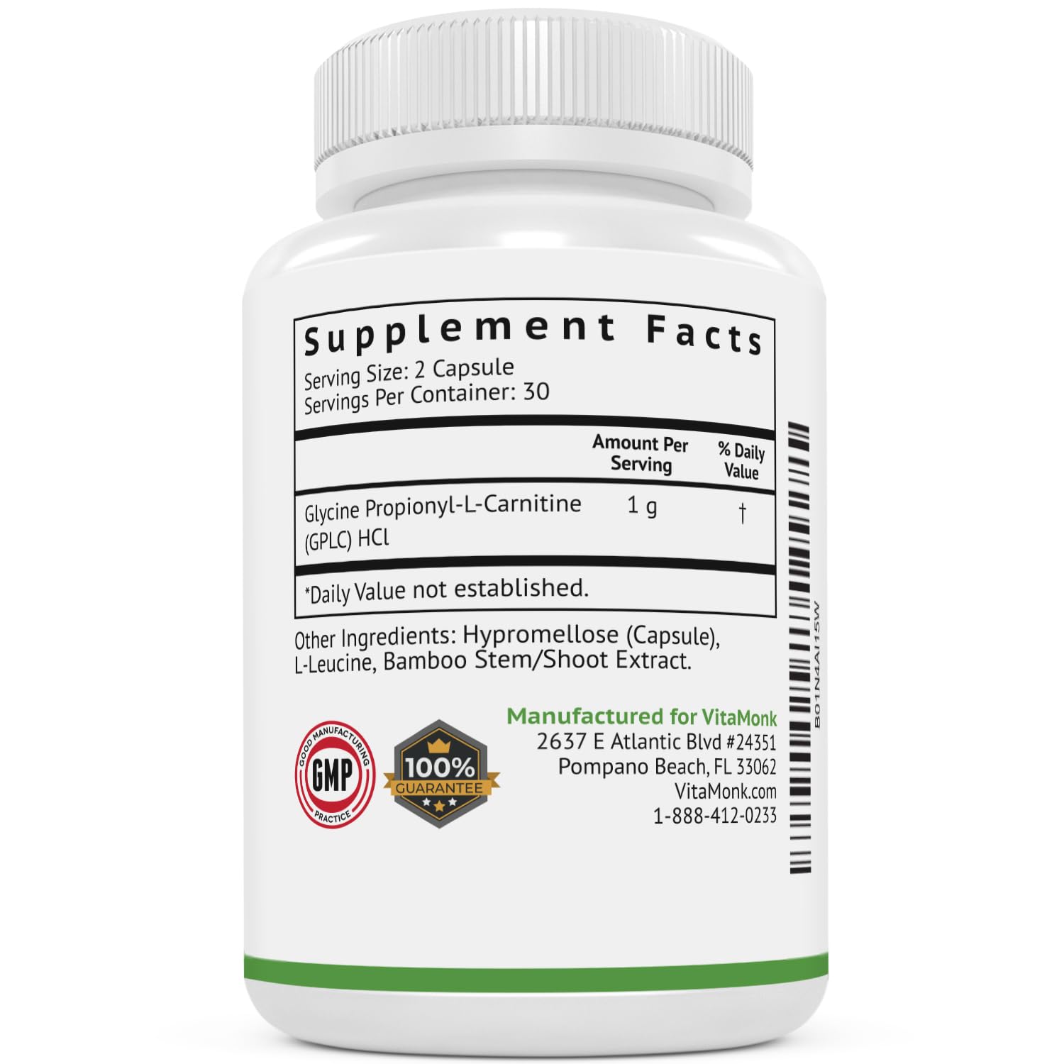 VitaMonk GlycoTrax – bouteille sur table, intégration facile à votre routine.