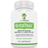 VitaMonk GlycoTrax – bouteille sur plan de travail, soutien potentiel à la circulation.