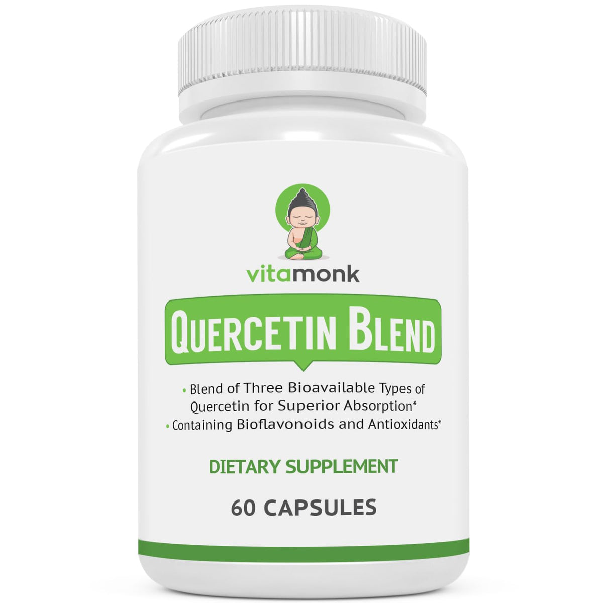 VitaMonk Quercetin Complex – bouteille de gélules, soutien immunitaire potentiel