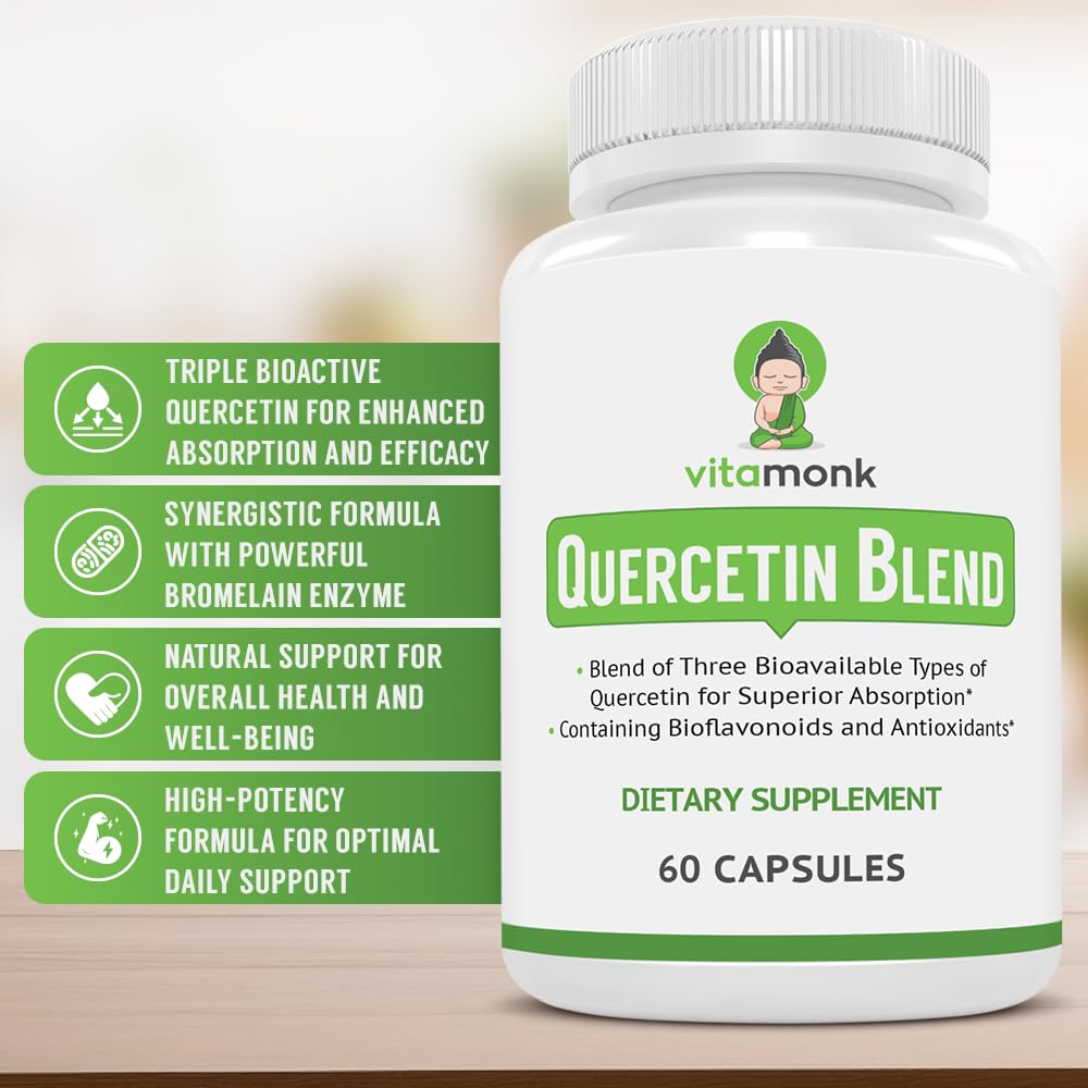 VitaMonk Quercetin Complex – capsules prêtes e0 le9emploi, mobilité articulaire
