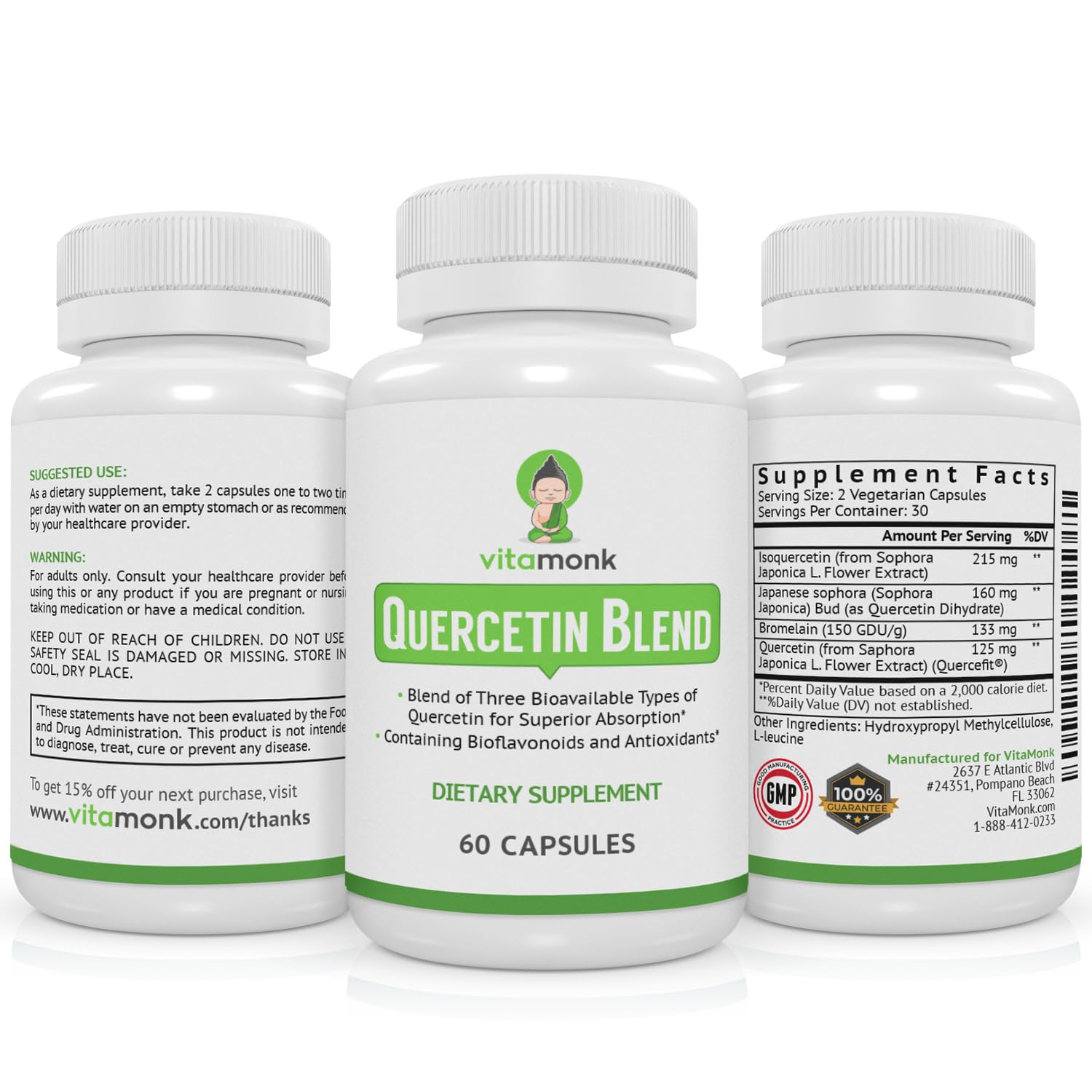 VitaMonk Quercetin Complex – soutien immunitaire et bien-eatre ge9ne9ral