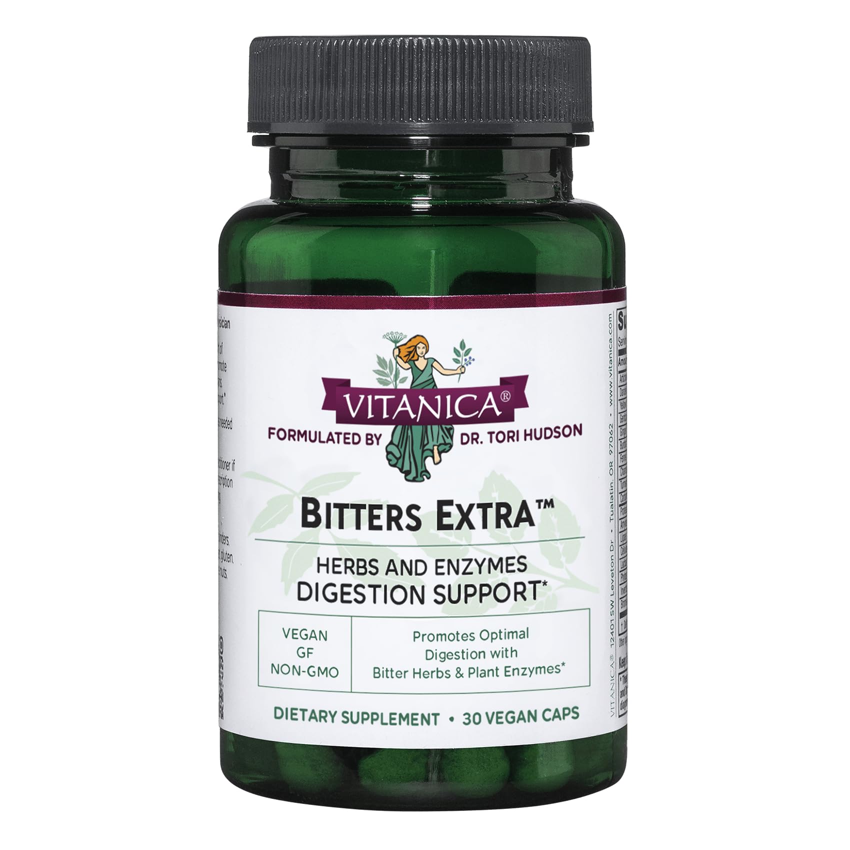 Vitanica Bitters Extra – bouteille frontale, soutien digestif doux.