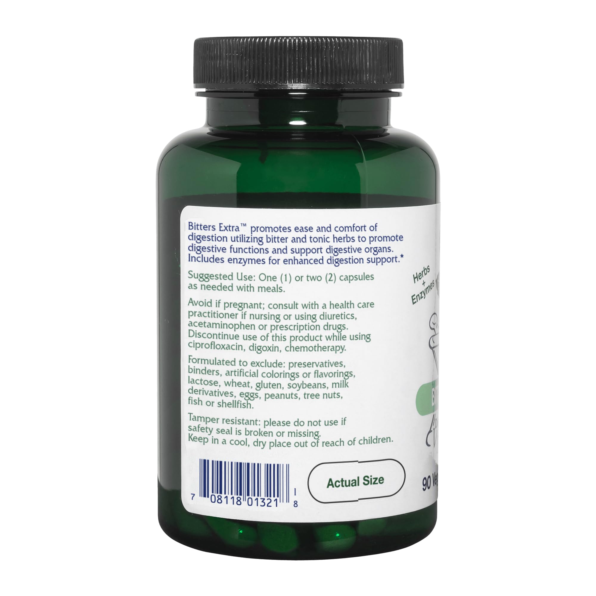 Vitanica Bitters Extra, etiquette: présentation claire du produit et usages potentiels.