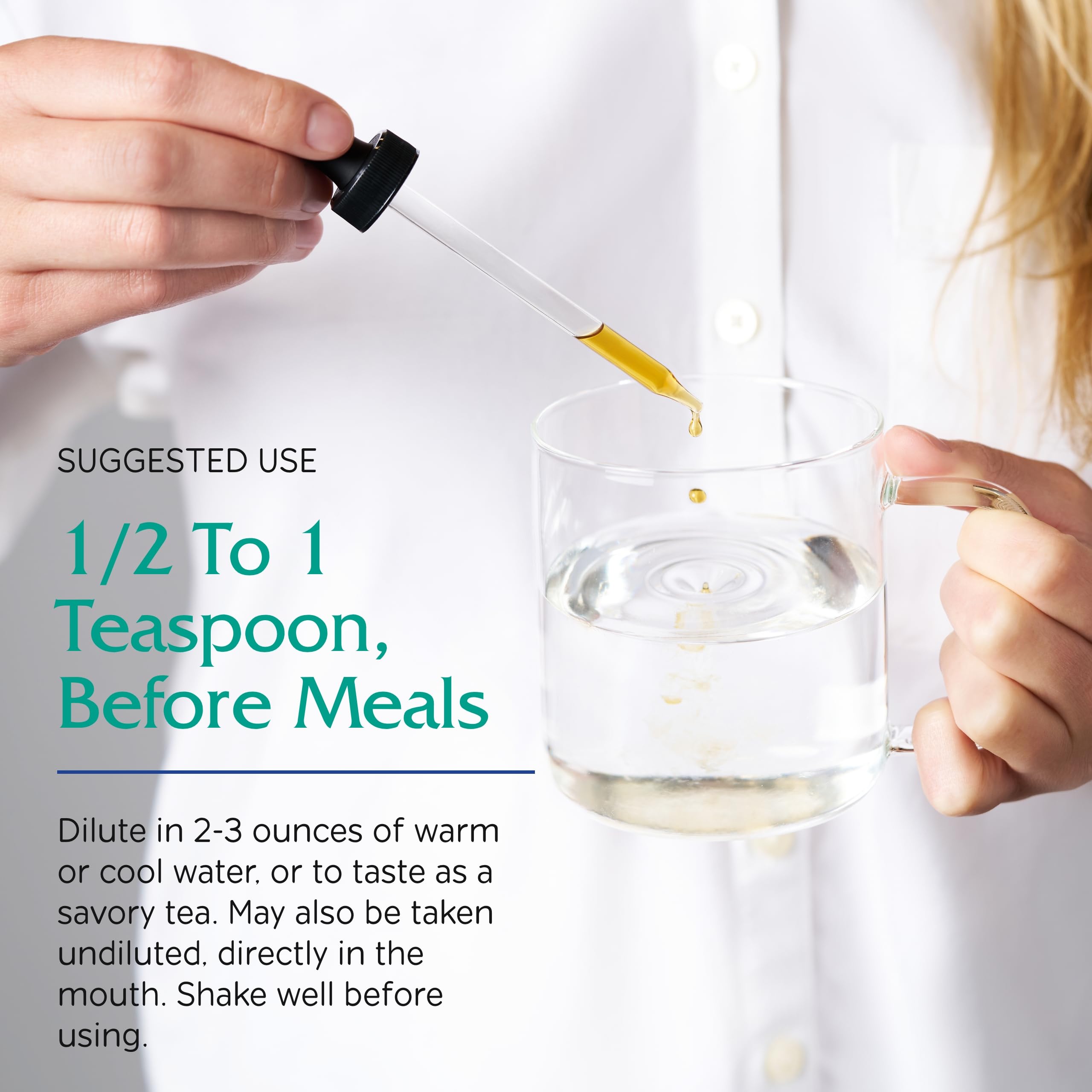 Emballage en verre vert premium pour Vitanica Bitters Tonic.