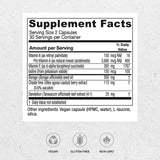 Capsules végétariennes de Vitanica pour le mélange cycle mammaire, prise quotidienne facile.