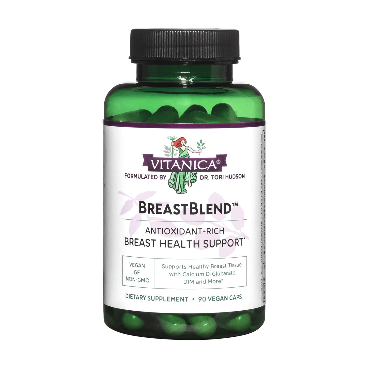 Vitanica BreastBlend – bouteille prête pour une routine quotidienne du bien-être des seins.