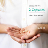 Vitanica BreastBlend – étiquette informative facilitant le suivi des conseils d’utilisation.