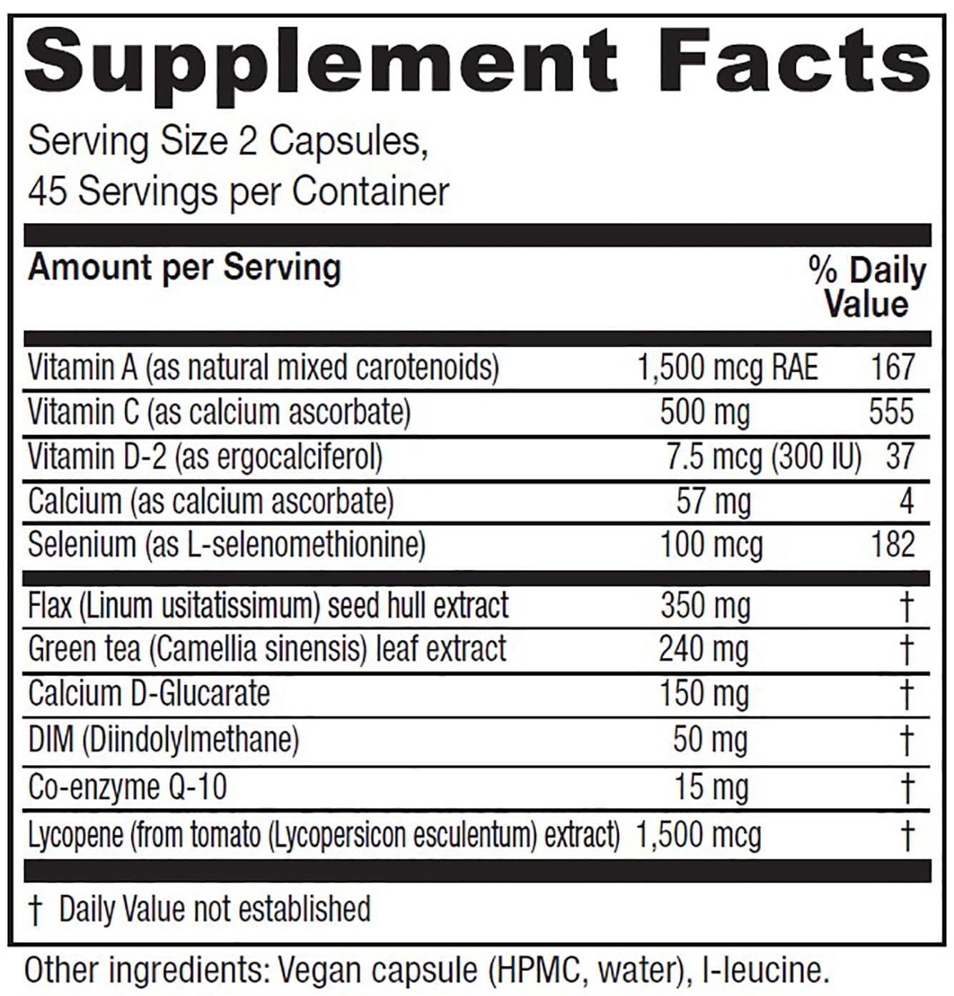 Vitanica BreastBlend – gelules faciles à prendre pour un apport végétal équilibré.