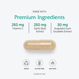 Ingrédients CardioBlend: ail, gingembre, aubépine et pépins de raisin.