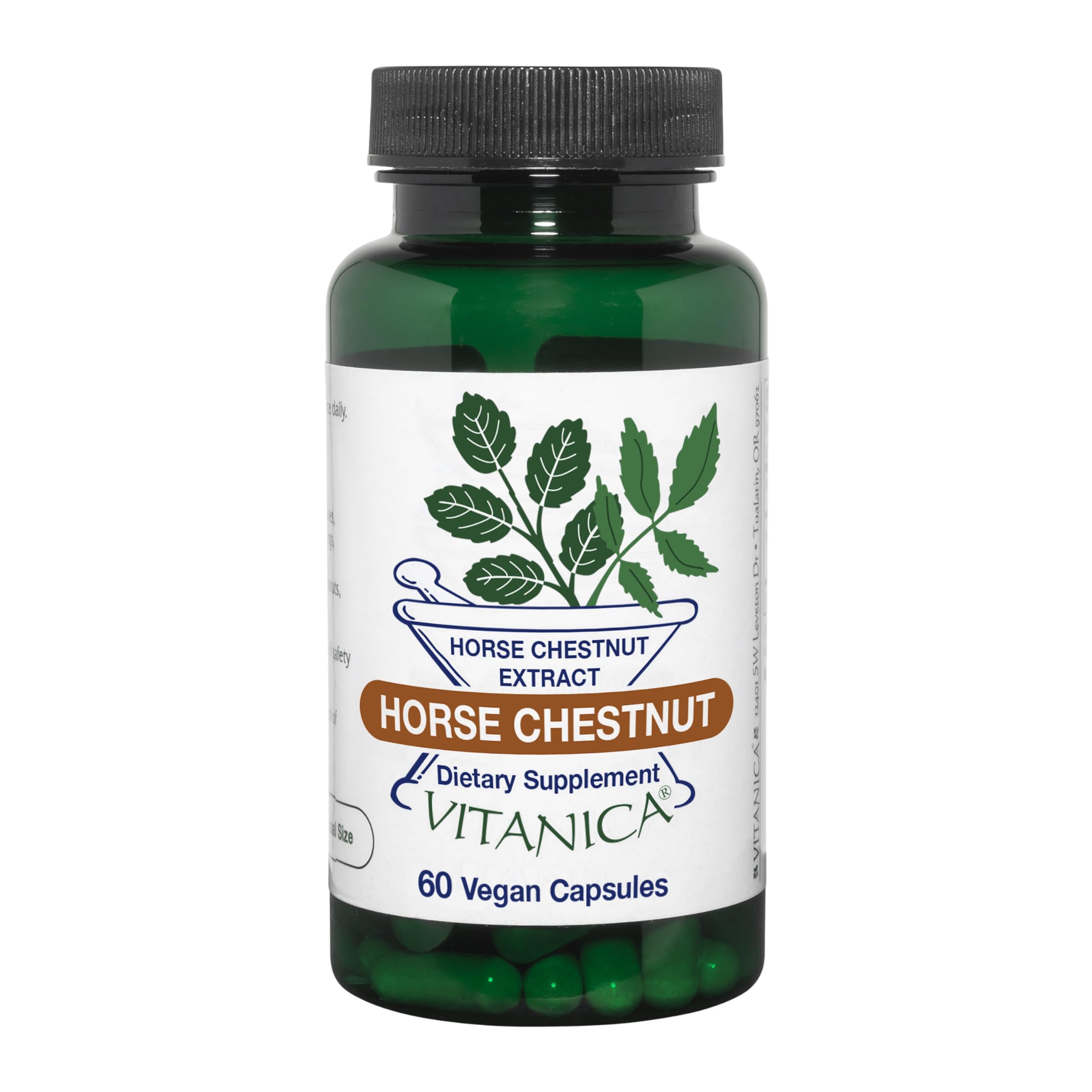Vitanica Châtaigne d'Inde bouteille: soutien potentiel à la circulation veineuse.