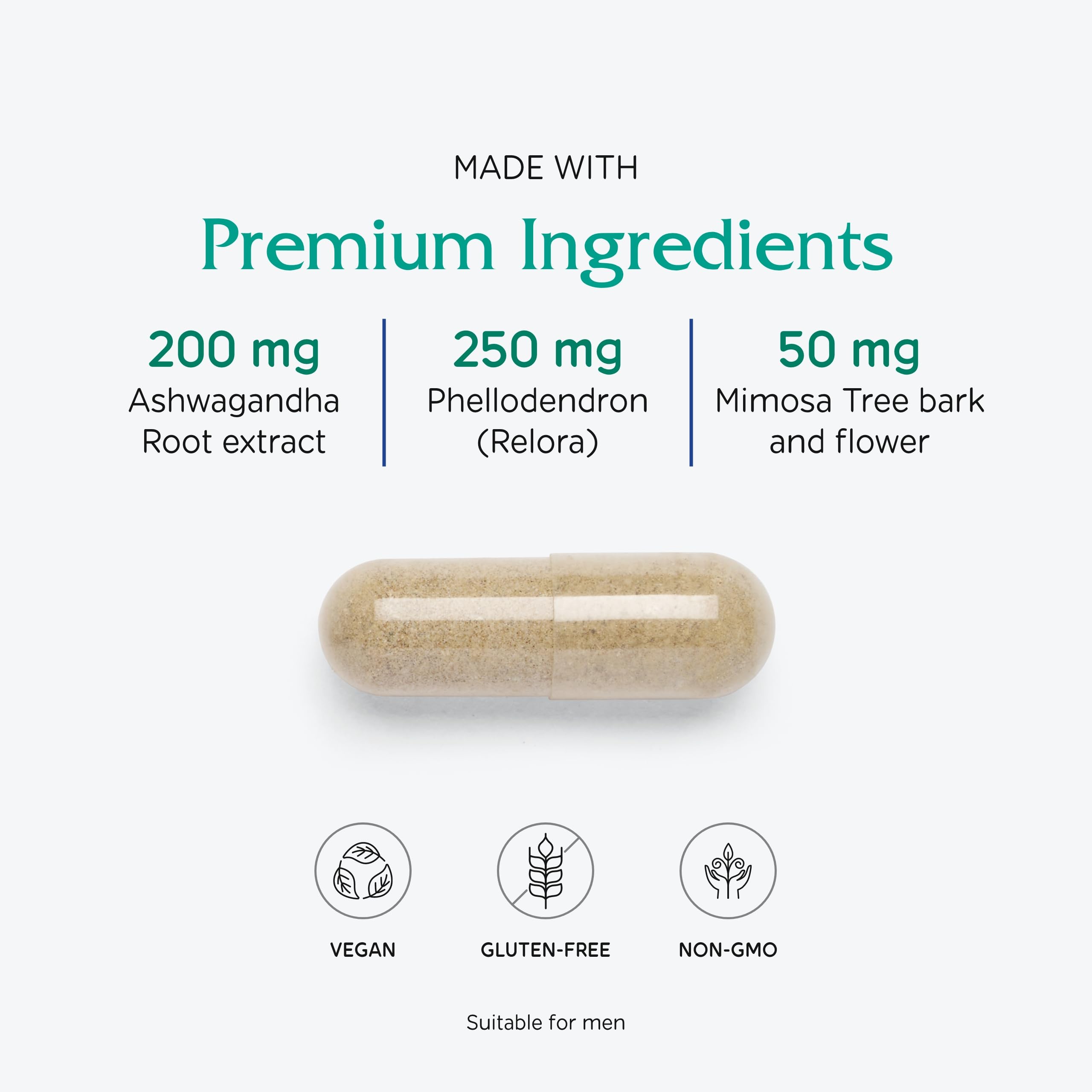 Vitanica Cortisol Relief dose quotidienne pour favoriser la détente en soirée