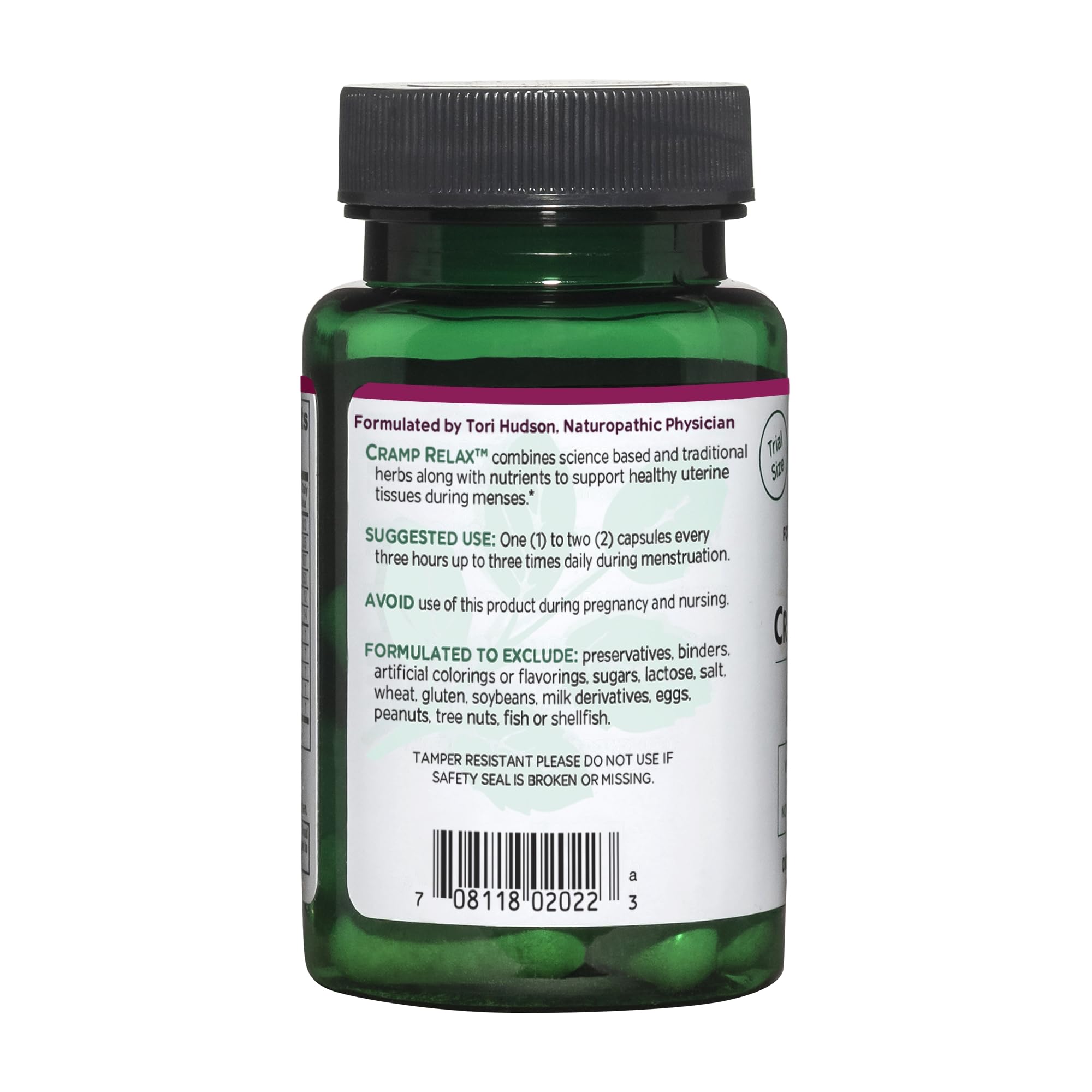 Vitanica Cramp Relax – emballage pratique à emporter pendant le cycle.