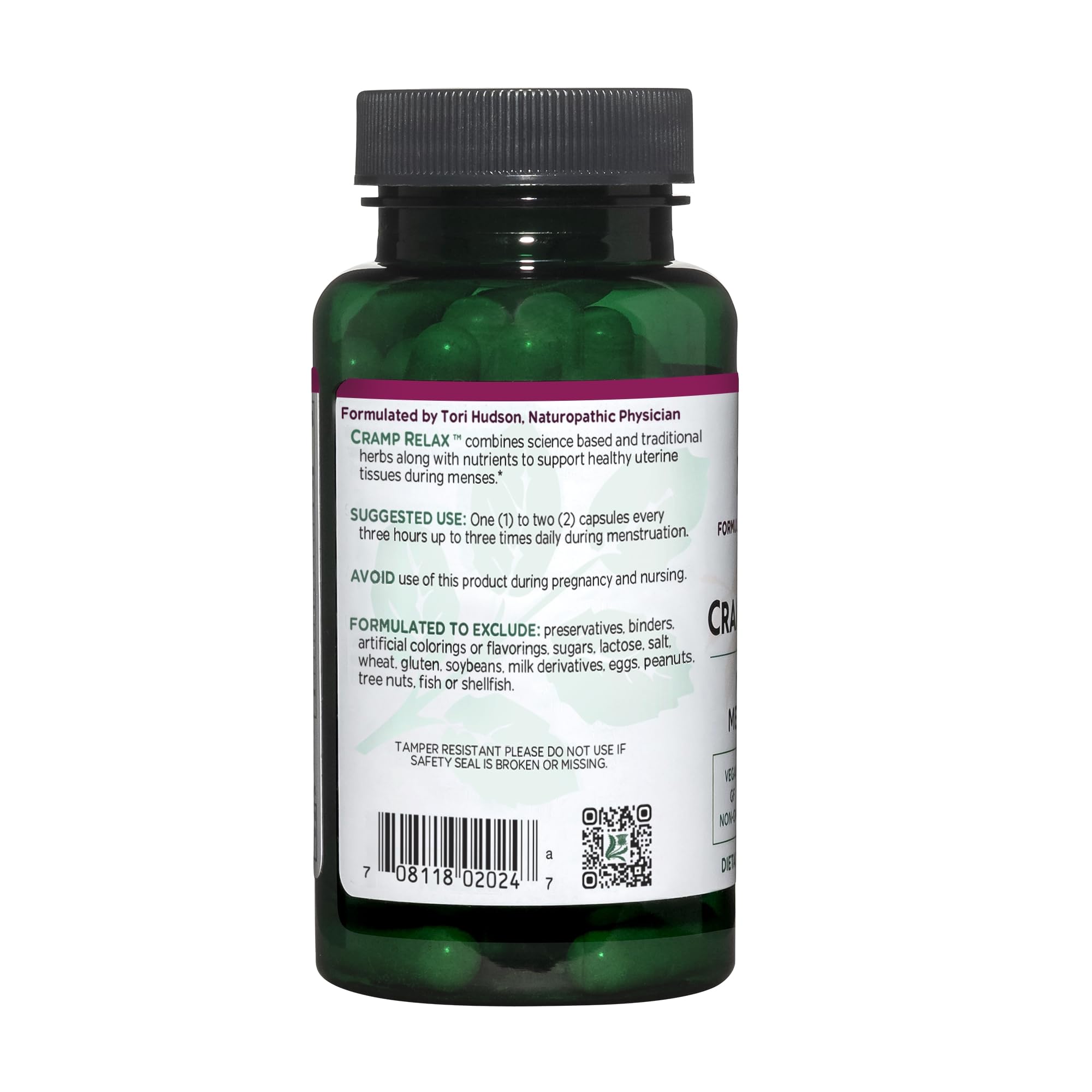 Cramp Relax – ingrédients naturels mis en avant, dont Black Haw et plantes complémentaires pour le soutien.