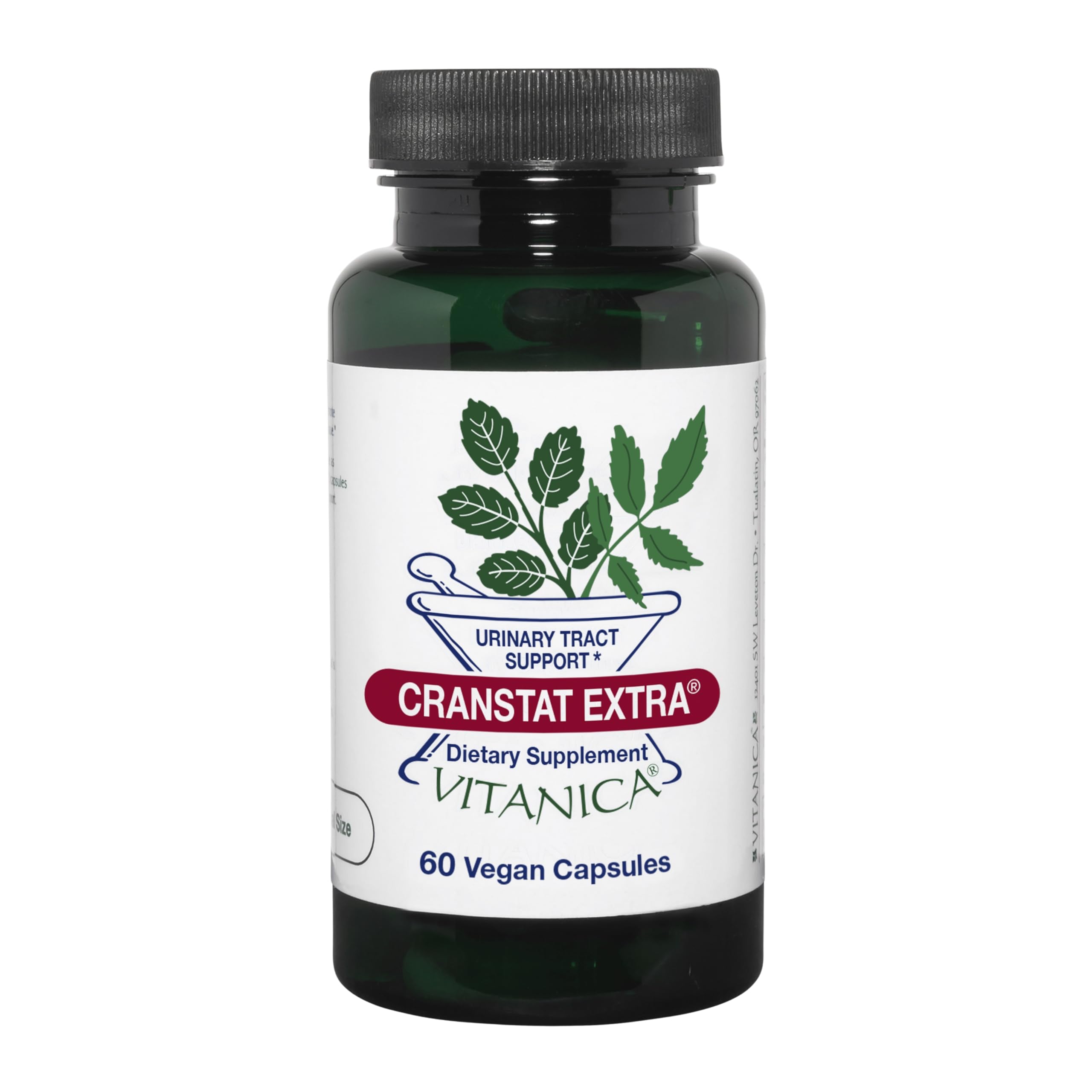 Vitanica Cranstat Extra - bouteille: capsule végane pour le soutien des voies urinaires.