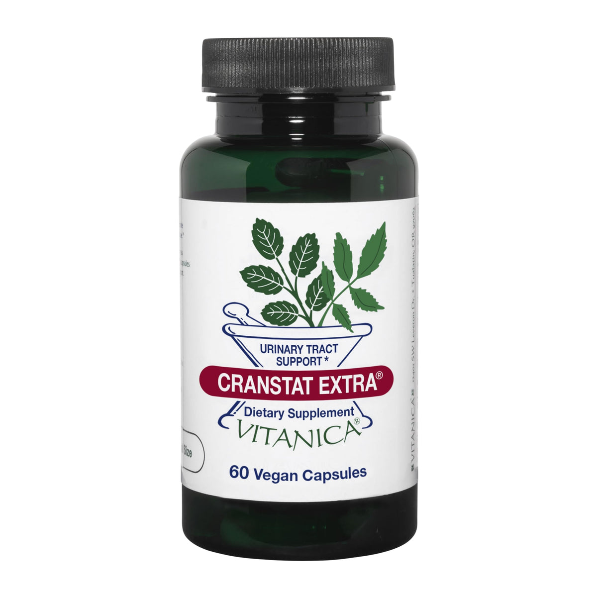 Vitanica Cranstat Extra - bouteille: capsule végane pour le soutien des voies urinaires.