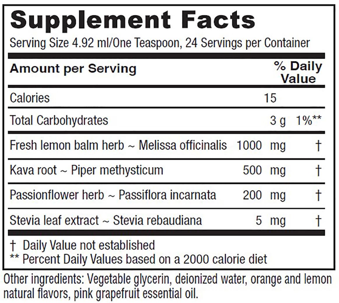 Vitanica Daily Calm Tonic — cuillère-doseuse facilite le dosage quotidien
