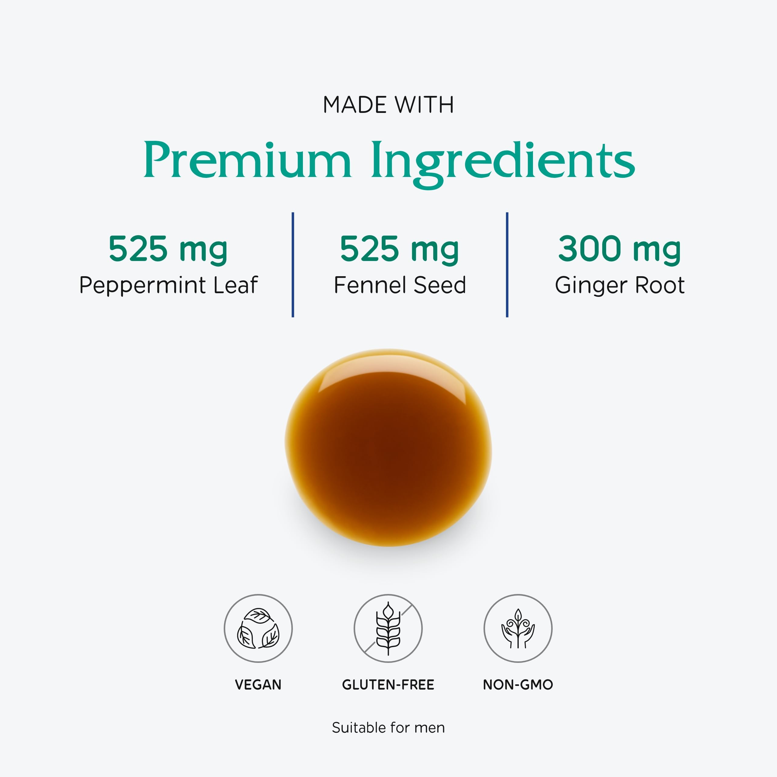 Vitanica Digestion Tonic – goût menthe rafraîchissant, idéal pur ou en infusion.