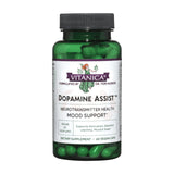 Vitanica Dopamine Assist: bouteille et gélules évoquant le soutien potentiel de l'humeur.