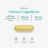 Vitanica Dopamine Assist: emballage pratique pour une utilisation quotidienne végan.