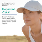 Dopamine Assist—ingrédients clés comme Mucuna Pruriens et Tyrosine, soutien potentiel de l’équilibre neurologique.