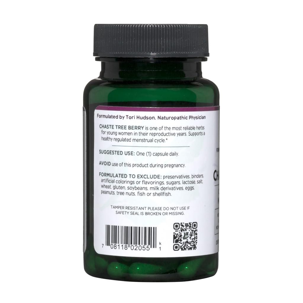 Vitanica Extrait Gattilier, étiquette et ingrédients naturels pour la pureté.