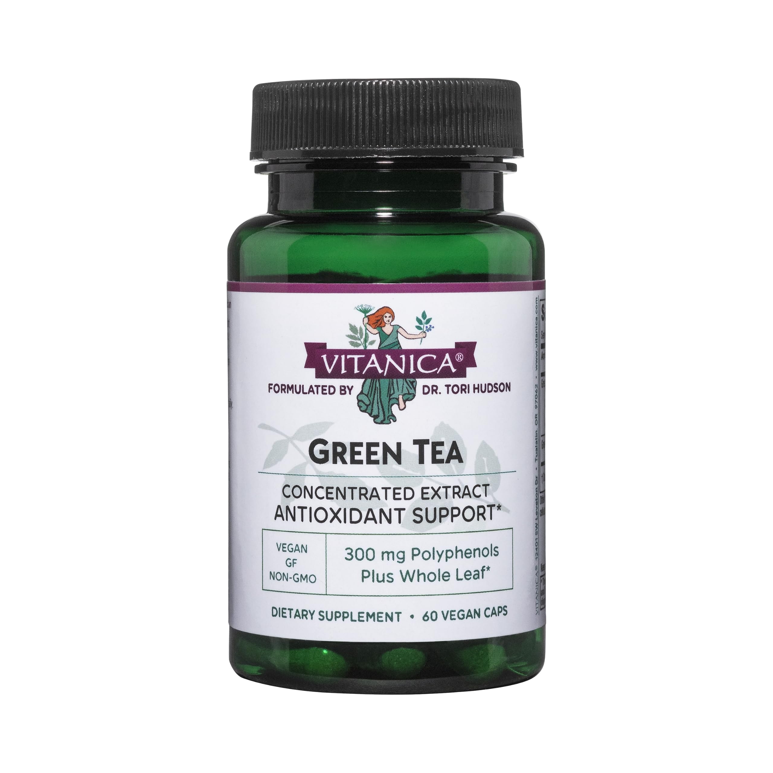 Vitanica Extrait Thé Vert 330 mg en bouteille, énergie naturelle et antioxydants