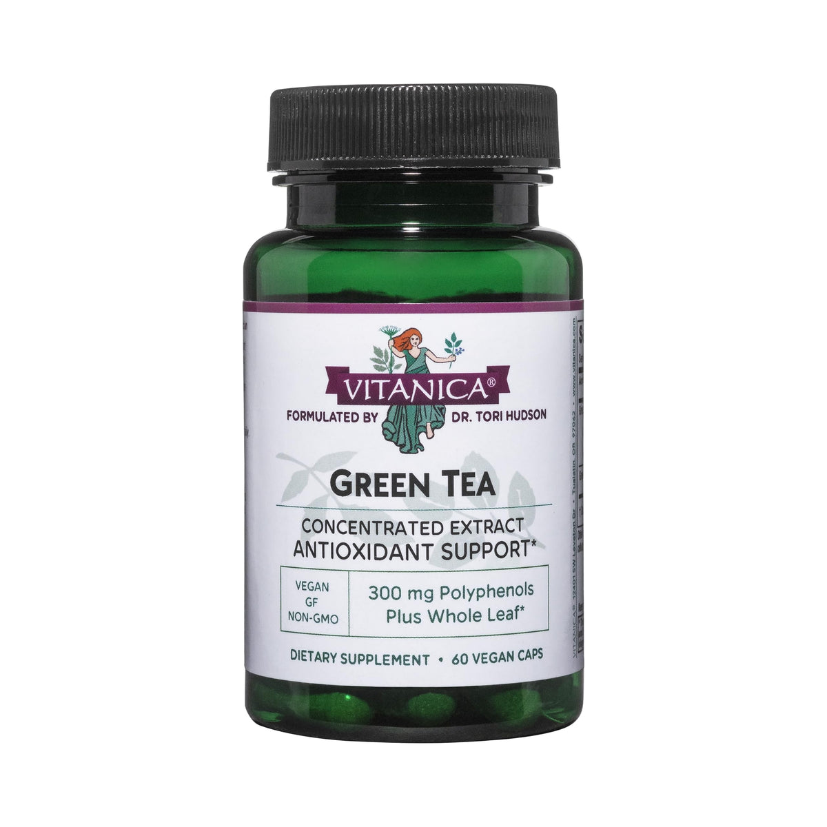 Vitanica Extrait Thé Vert 330 mg en bouteille, énergie naturelle et antioxydants