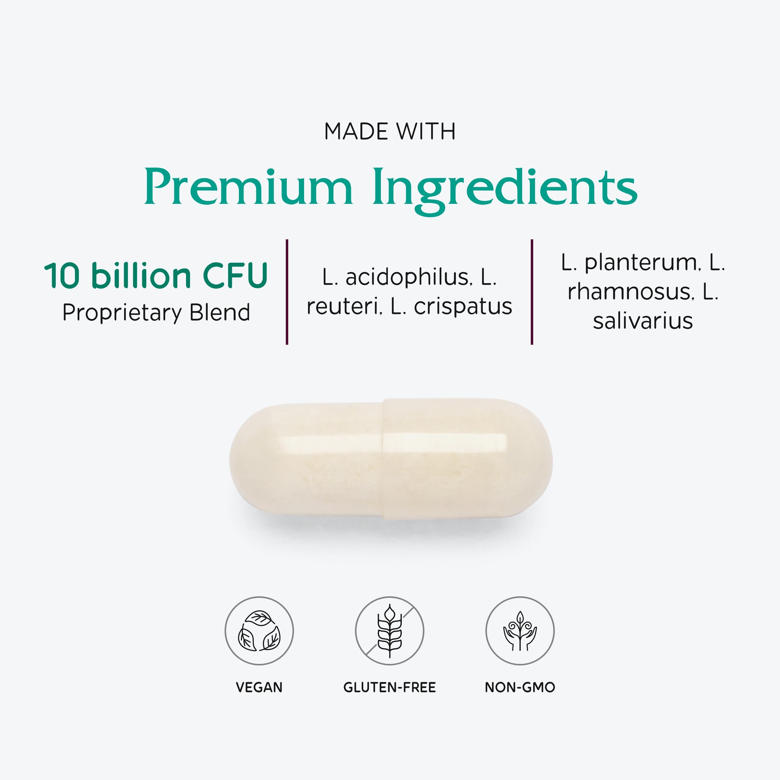 Bouteille ouverte FemEcology révèle les capsules.
