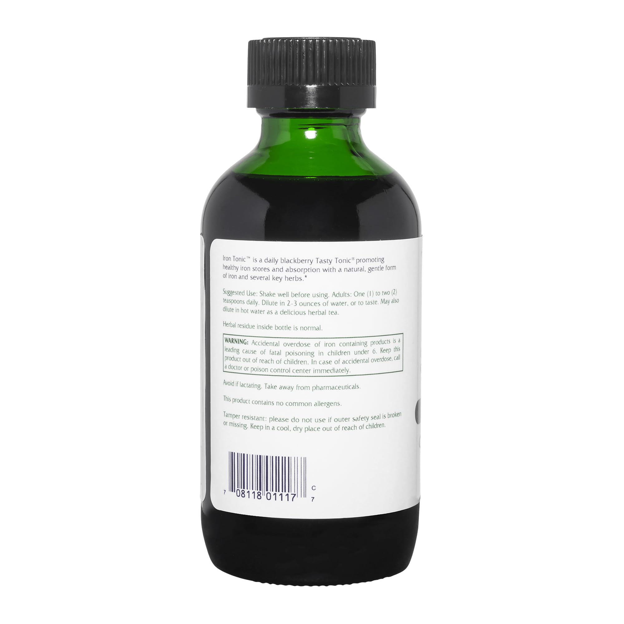 Vitanica Fer Tonique – etiquette lisible, bénéfice éventuel d'un apport naturel en fer.