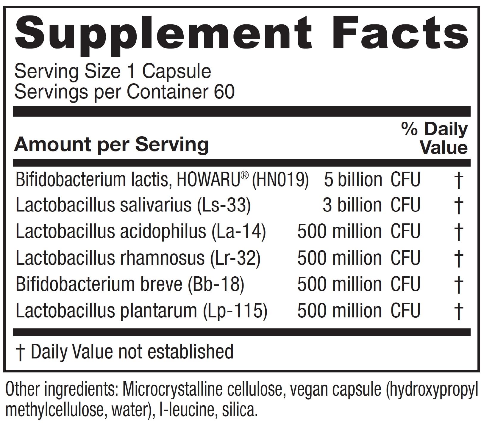 Vitanica Flora Symmetry: gélules probiotiques, favorisant l'équilibre intestinal.