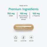 Vitanica GABA Ease – emballage et étiquette présentés pour une routine naturelle.