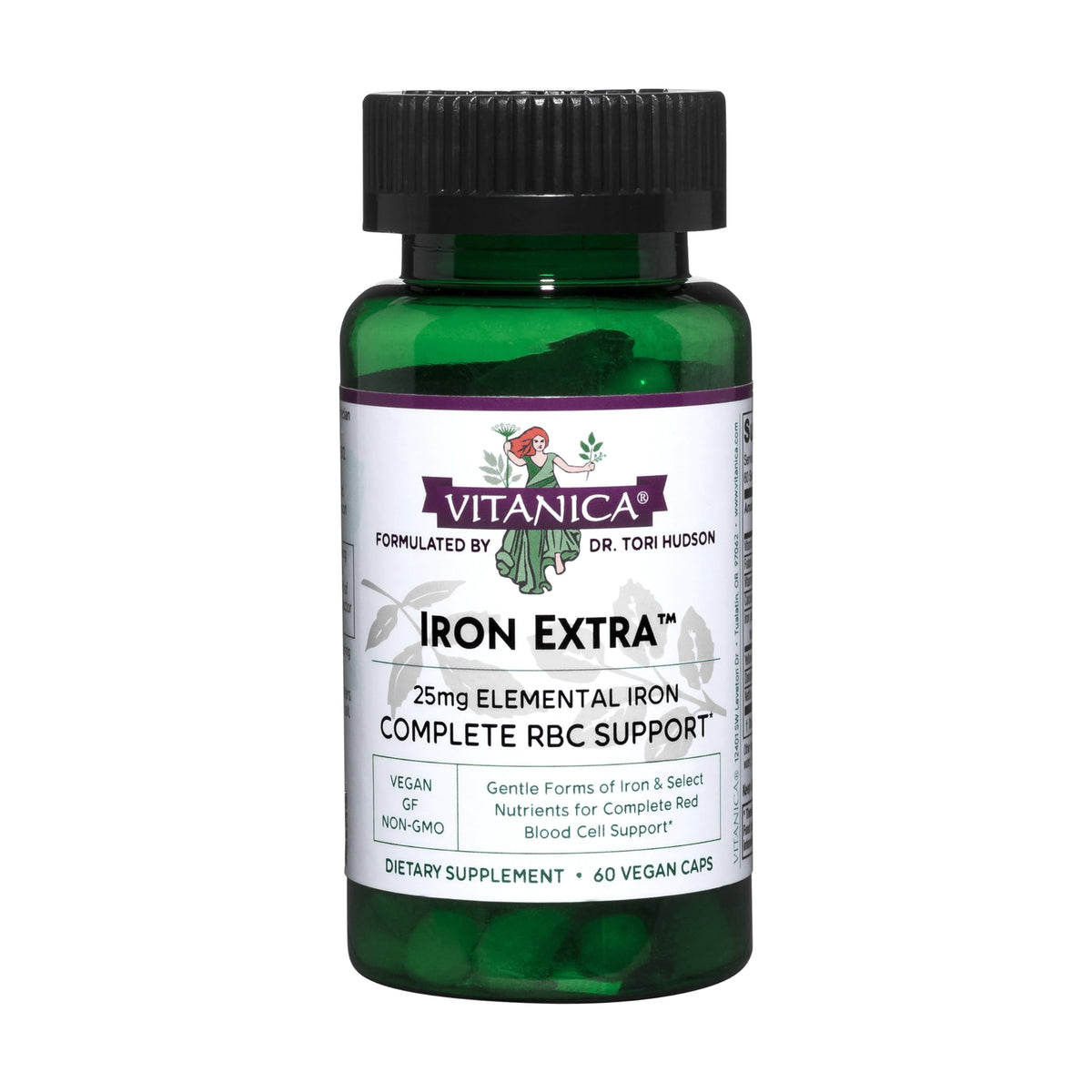 Vitanica Iron Extra, bouteille pratique pour une routine quotidienne.