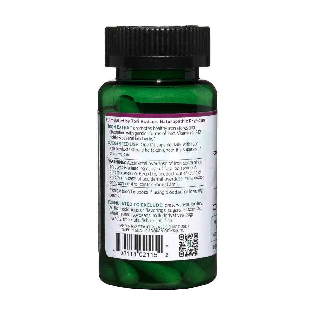 Vitanica Iron Extra avec vitamine C favorisant l’absorption du fer.