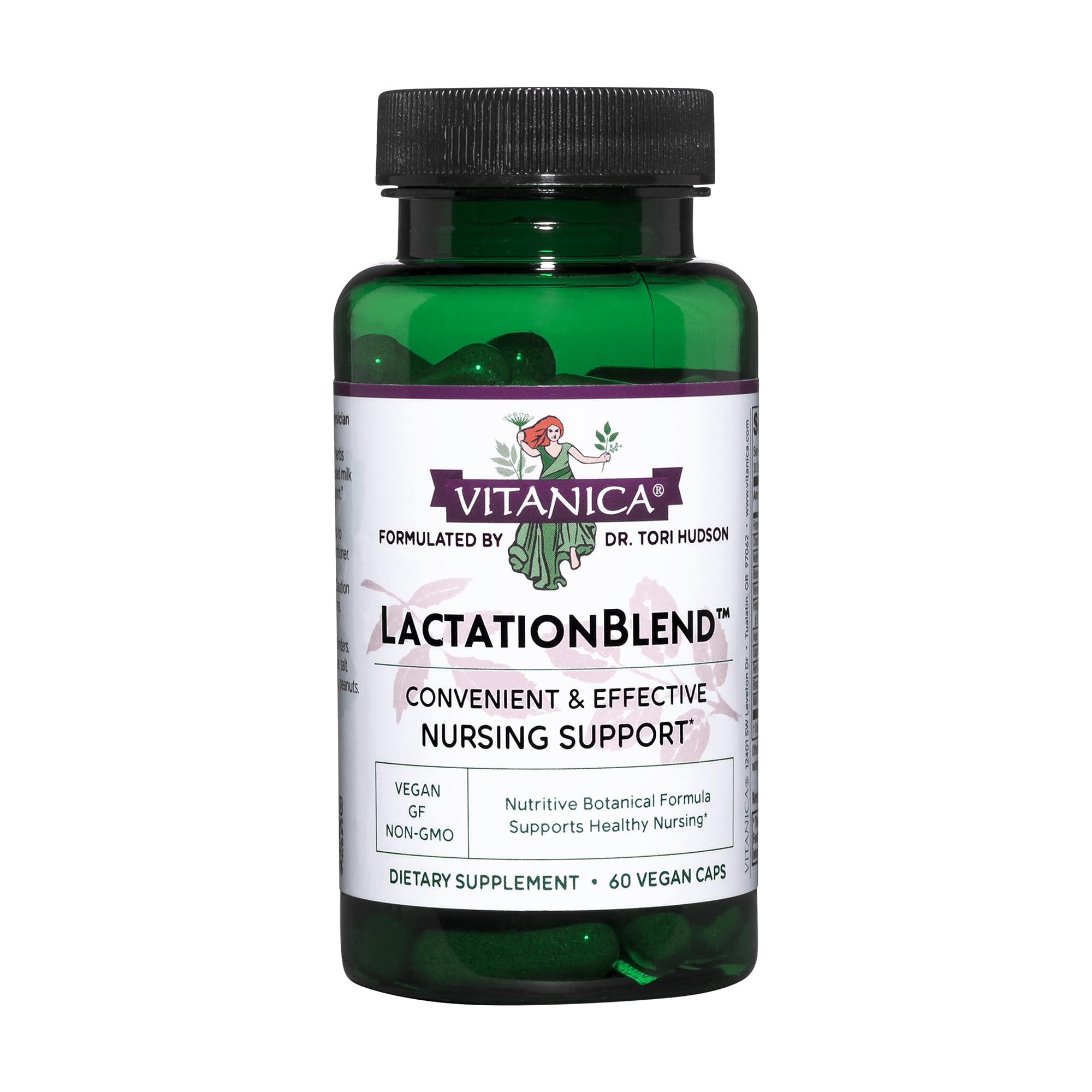 Vitanica LactationBlend: bouteille visible, soutien potentiel à l'allaitement