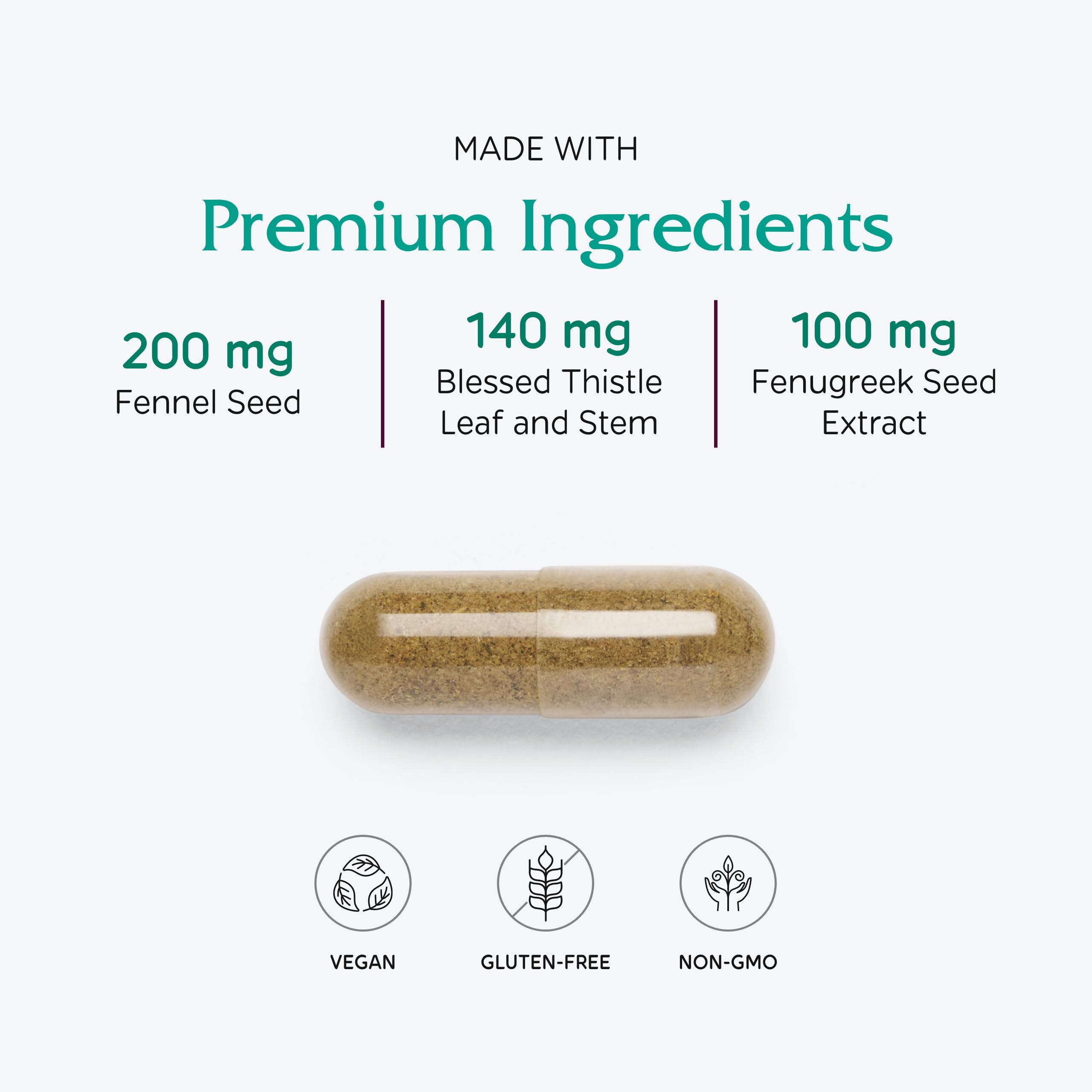 Mélange d'herbes dans Vitanica LactationBlend pour l'allaitement