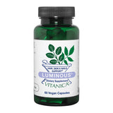 Vitanica Luminous – Bouteille de capsules, soutien potentiel pour cheveux et peau.