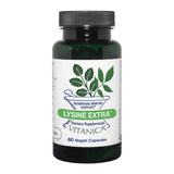 Vitanica Lysine Extra — bouteille et capsules, soutien potentiel au système immunitaire.