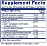 Vitanica Lysine Extra — capsules véganes faciles à intégrer à la routine.