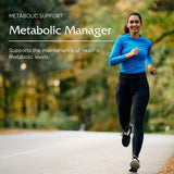Vitanica Metabolic Manager – étiquette détaillée présentant NAC et curcuma comme antioxydants.