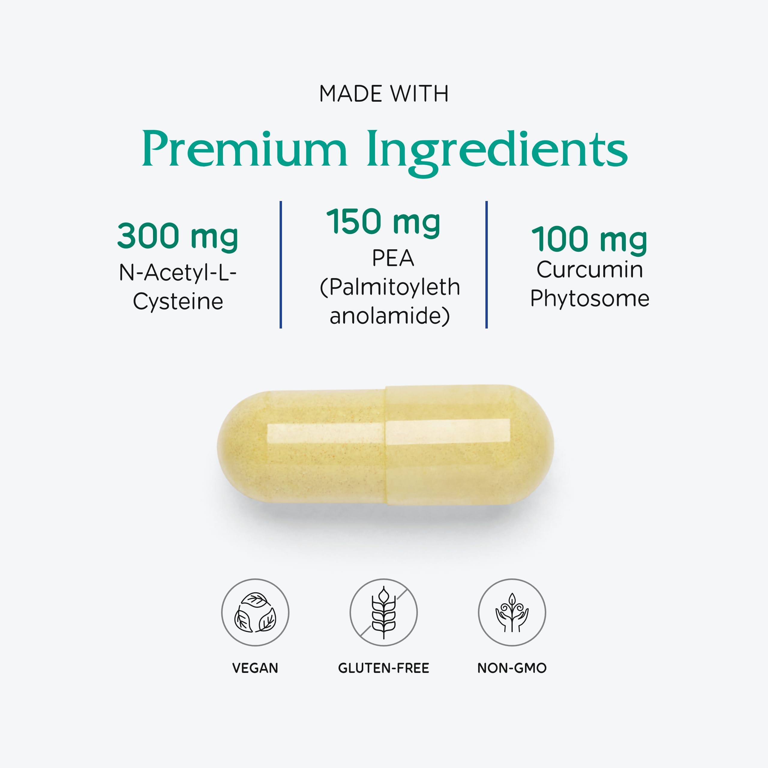 Vitanica NAC-Pea Extra Curcuma: ingrédients anti-inflammatoires naturels
