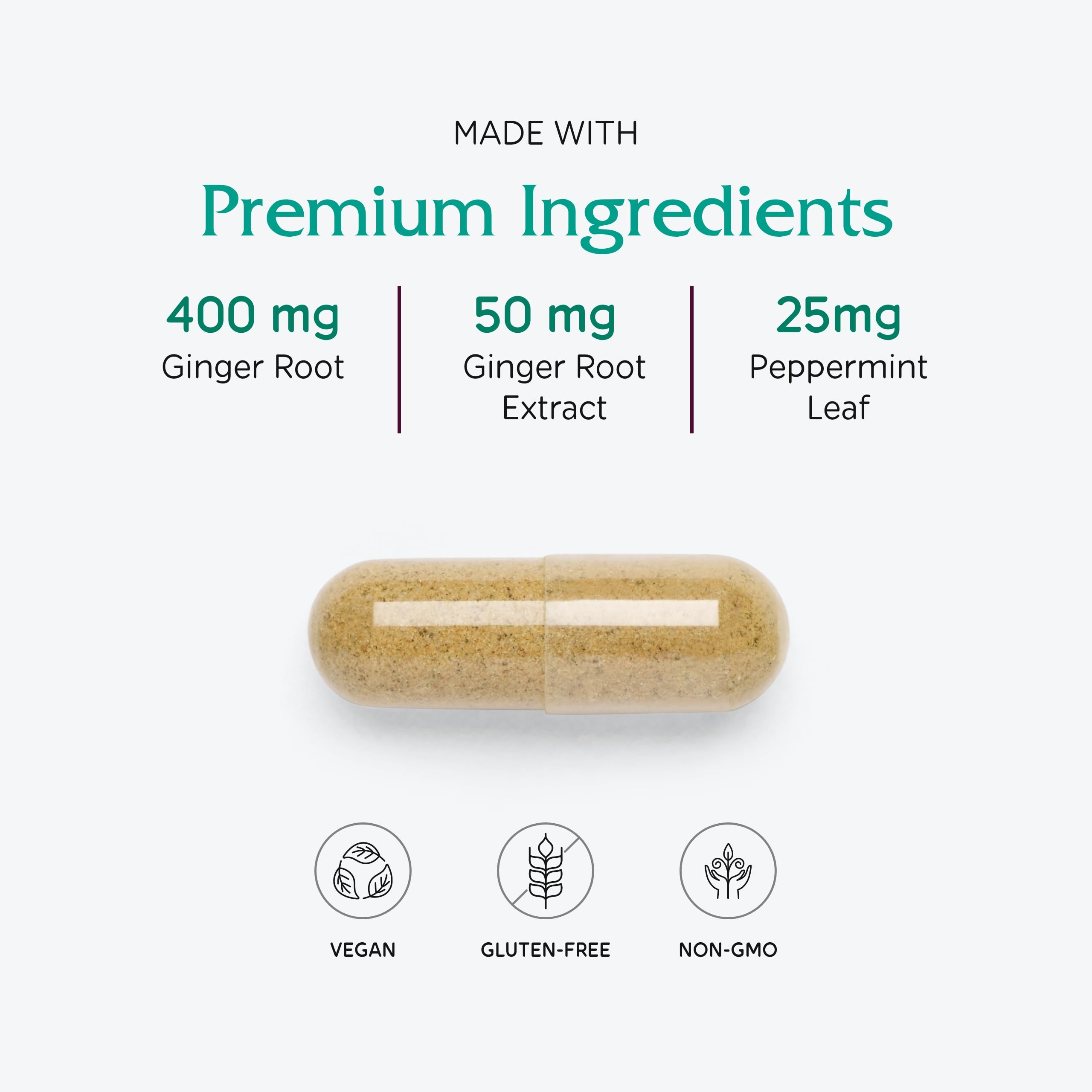 Vitanica Nausea Ease sur étagère, packaging clair et propre.