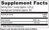 Vitanica Optinositol, dose cuillère, facilité d'utilisation quotidienne.