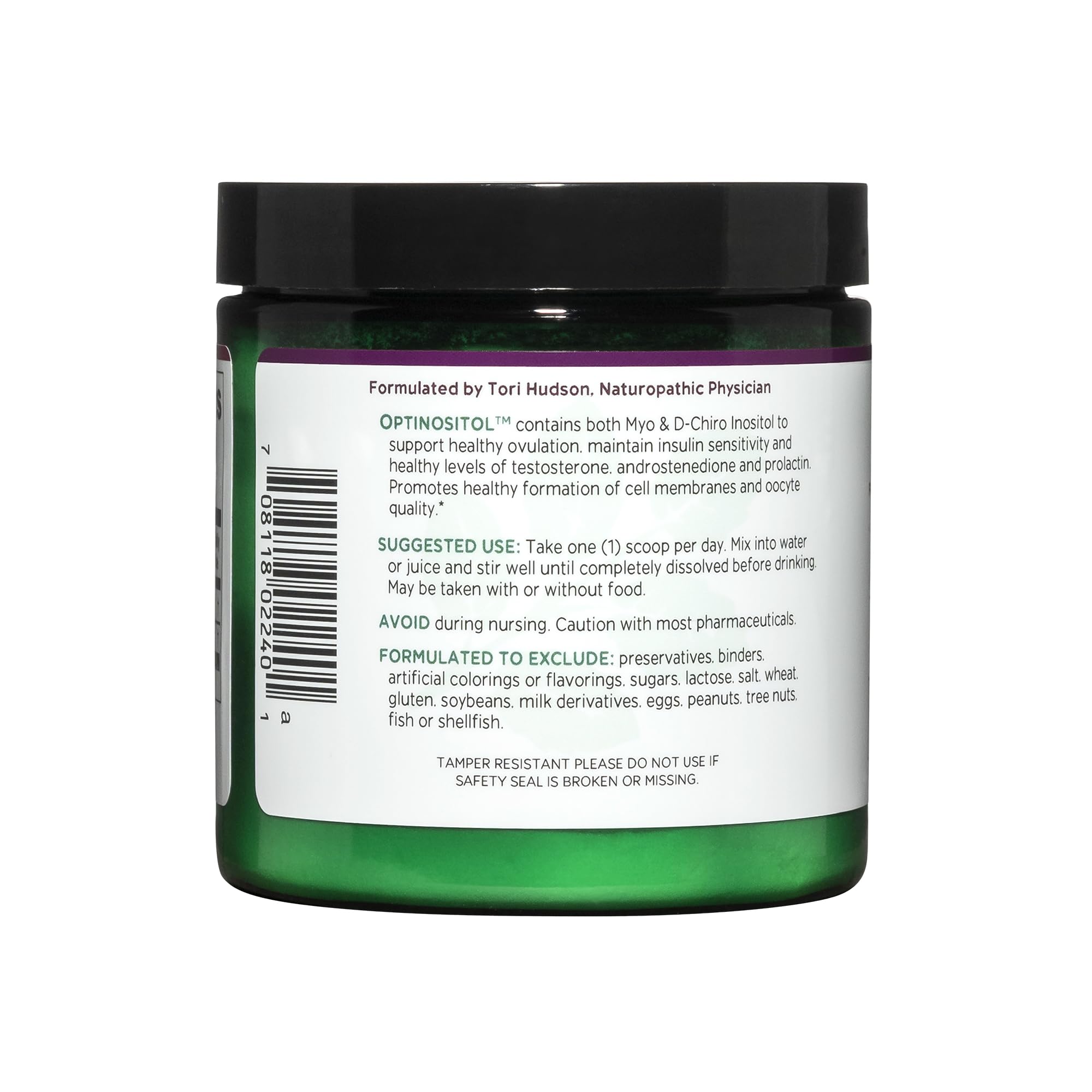 Vitanica Optinositol, poudre fine, administration homogène et pratique.